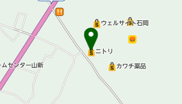 ニトリ 石岡店 トイレの地図画像