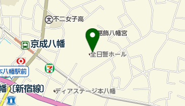 市川市市民会館 トイレの地図画像