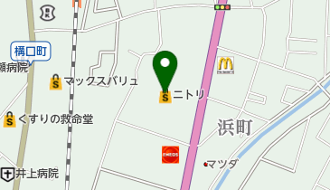 ニトリ 延岡店 トイレの地図画像