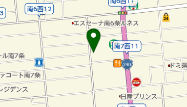 七条公園 公衆トイレの地図画像
