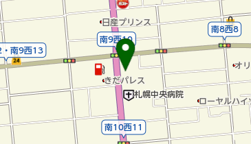 南9条緑地公園 公衆トイレの地図画像