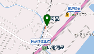 JR 阿品駅 改札外 トイレの地図画像