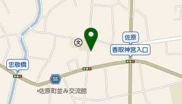 水郷佐原山車会館 トイレの地図画像