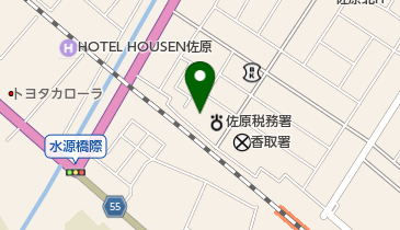 佐原公共職業安定所 トイレの地図画像