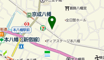 葛飾八幡宮前 公衆トイレの地図画像