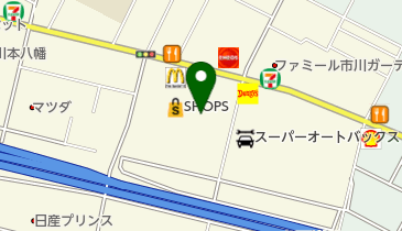 ショップス 市川店 トイレの地図画像