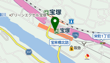 エキマルシェ宝塚 トイレの地図画像