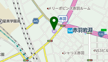 東横イン 赤羽駅東口一番街 トイレの地図画像