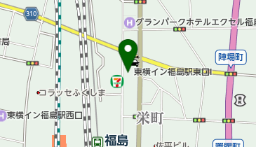 東横イン 福島駅東口1 トイレの地図画像