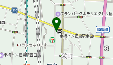 東横イン 福島駅東口2 トイレの地図画像