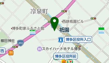 東横イン 博多口駅前祇園 トイレの地図画像