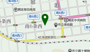 網走市民会館 トイレの地図画像