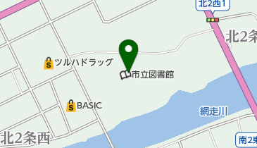 網走市立図書館 トイレの地図画像