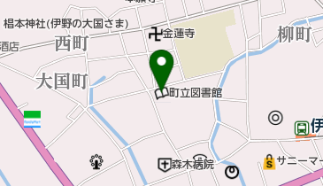 いの町立図書館 トイレの地図画像