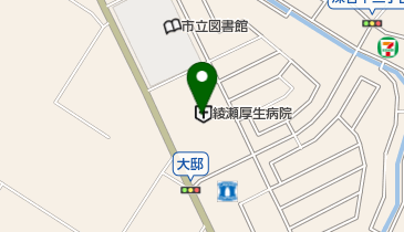 綾瀬厚生病院 トイレの地図画像