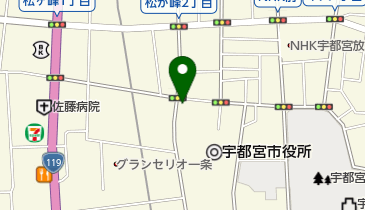 宇都宮市役所 公衆トイレの地図画像