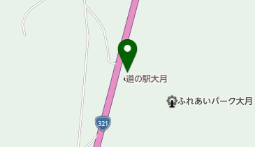 道の駅 ふれあいパーク大月 トイレの地図画像