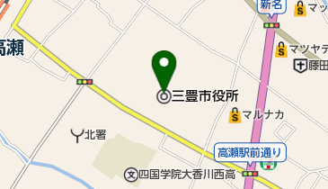 三豊市役所 トイレの地図画像