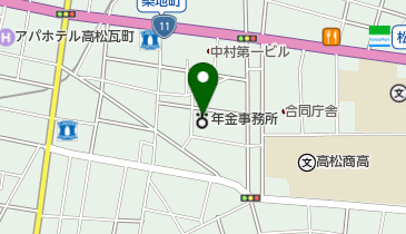 高松東年金事務所 トイレの地図画像