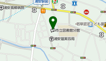 浦安市中央公民館 トイレの地図画像