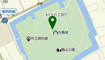 丸亀城 トイレの地図画像