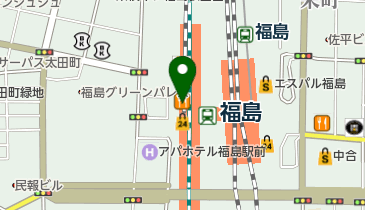 JR 福島駅 西口改札 トイレの地図画像