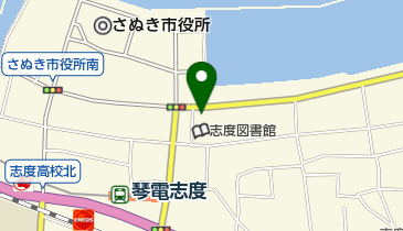 さぬき市志度図書館 トイレの地図画像