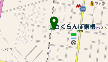 JR さくらんぼ東根駅 東口 トイレの地図画像