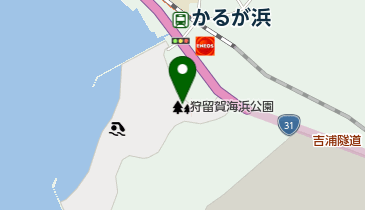 狩留賀浜海浜公園 トイレの地図画像