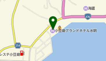 小豆島グランドホテル水明 トイレの地図画像