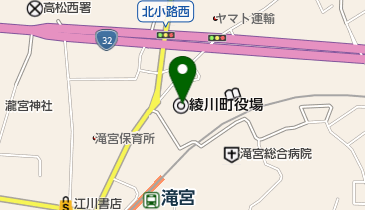 綾川町役場 トイレの地図画像