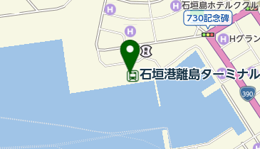 石垣港離島ターミナル 北側売店前 トイレの地図画像