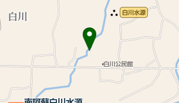 白川水源 トイレの地図画像