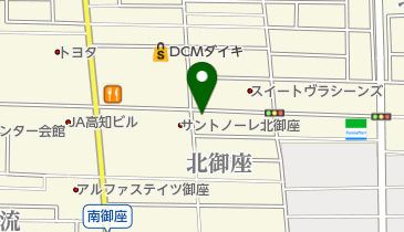 ファミリーマート 御座店 トイレの地図画像