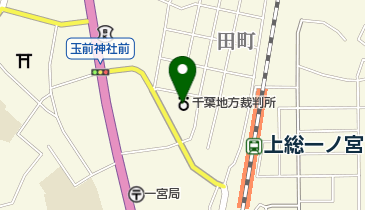 千葉地方裁判所 一宮支部 トイレの地図画像