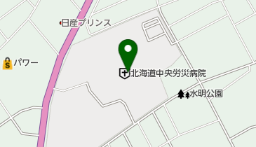 北海道中央労災病院 トイレの地図画像
