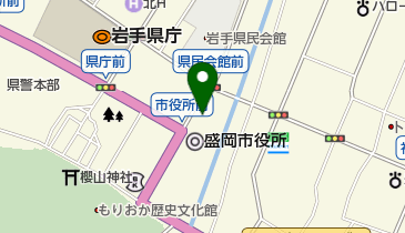 盛岡市役所 別館 トイレの地図画像