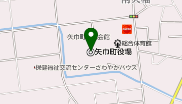 矢巾町役場 トイレの地図画像