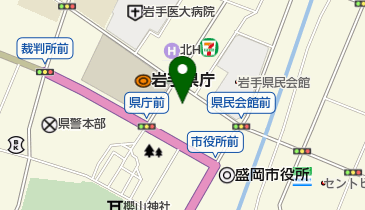 岩手県公会堂 トイレの地図画像