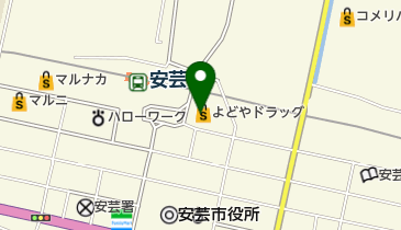 よどやドラッグ 安芸駅前店 トイレの地図画像