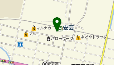 安芸駅ぢばさん市場 トイレの地図画像