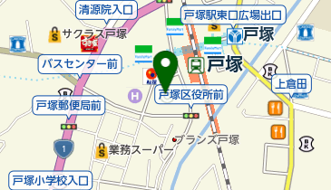 戸塚区民文化センター トイレの地図画像