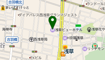浅草ビューホテル トイレの地図画像