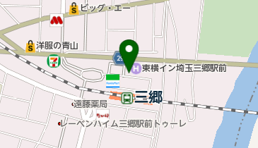 東横イン 埼玉三郷駅前 トイレの地図画像