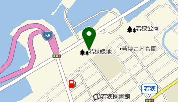 若狭海浜公園 トイレの地図画像