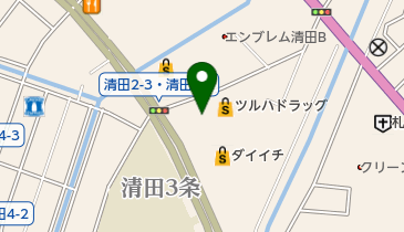 ツルハドラッグ 清田店 トイレの地図画像