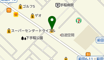 洋服の青山 札幌手稲前田店 トイレの地図画像