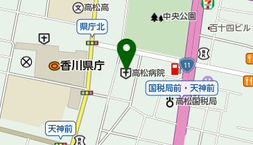 KKR高松病院 トイレの地図画像