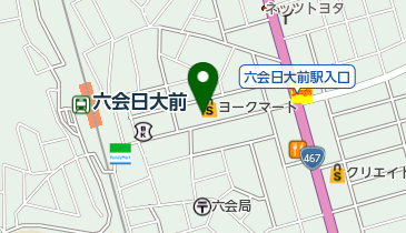 ヨークマート 六会店 トイレの地図画像