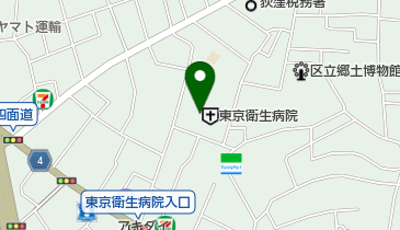東京衛生病院 トイレの地図画像